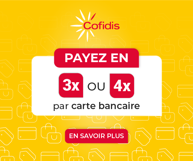 Payez en 3 fois ou 4 fois par carte bancaire avec frais