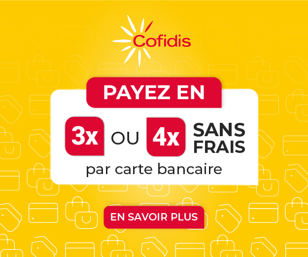 Payez en 3 fois ou 4 fois par carte bancaire sans frais