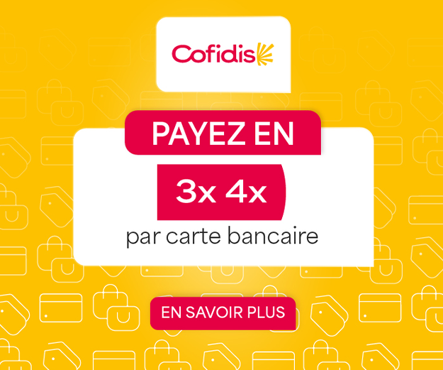 Payez en 3 fois ou 4 fois par carte bancaire avec frais