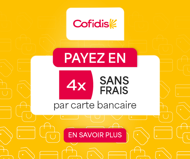 Payez en 4 fois par carte bancaire sans frais